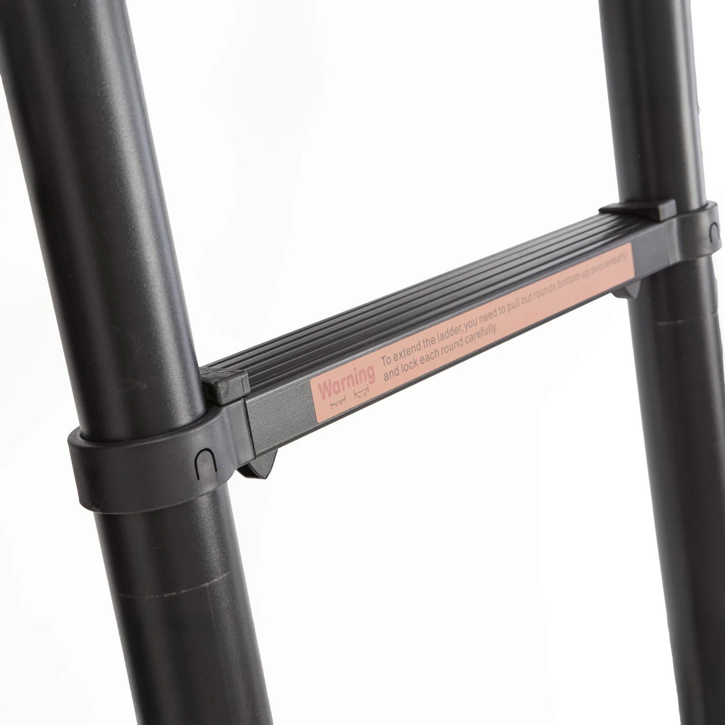 VICKYWOOD Alu-Teleskopleiter 260 cm für Klapp-Dachzelt mit abgeschrägten Stufen