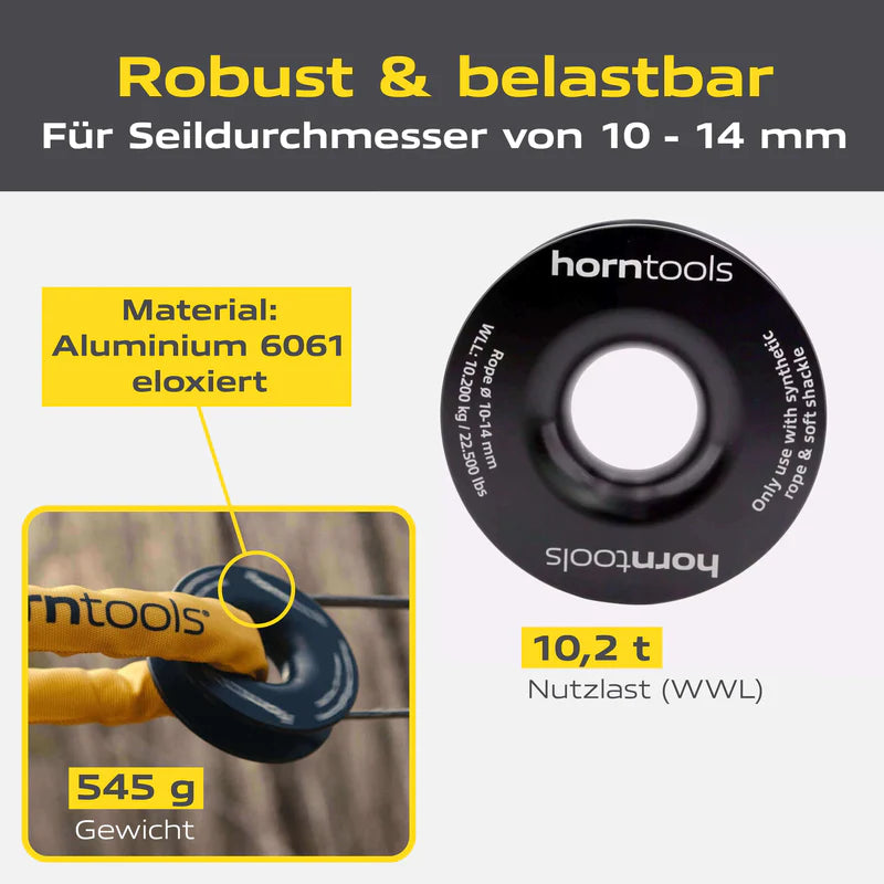 horntools Umlenkrolle / Winch Ring 10.000 kg