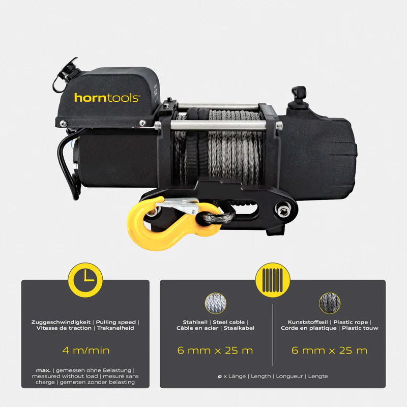 horntools Elektrische Seilwinde Kappa 2,3 Tonnen