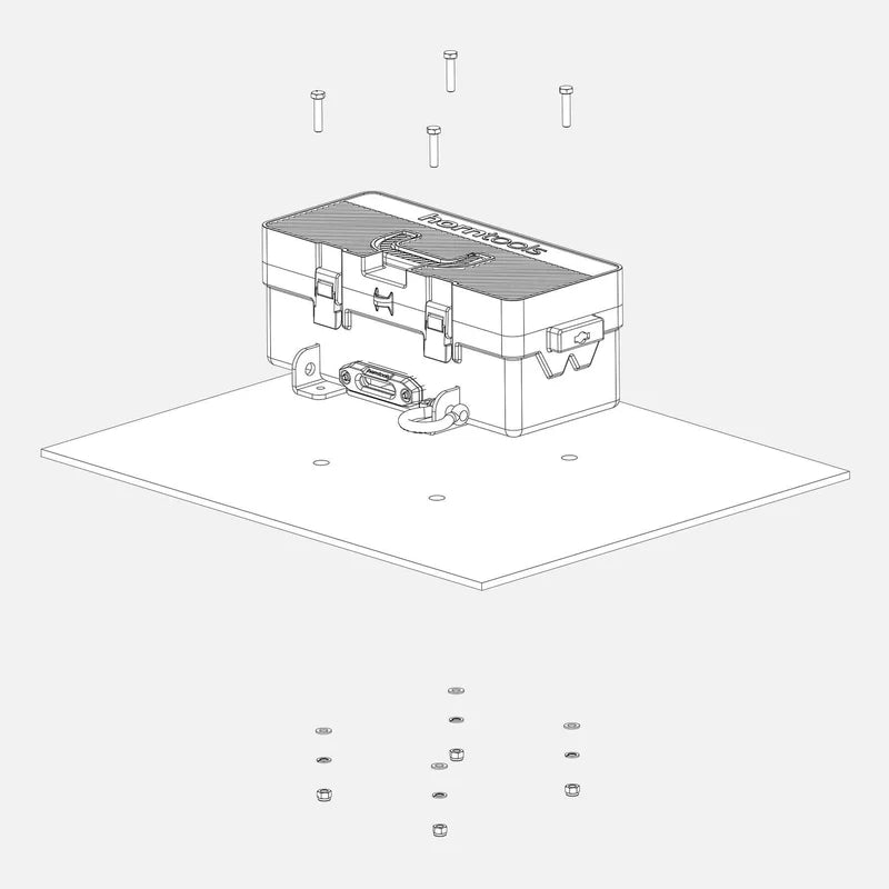 horntools Winch Box - Mobile Seilwinde 1,8 Tonnen