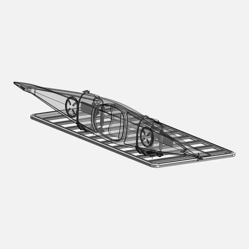 horntools Dachträger ExRoof Kajak & SUP Halterung (Faltbarer J-Style)