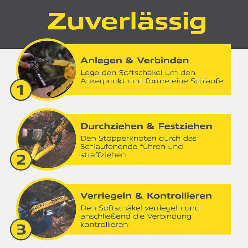 horntools Softschäkel mit Aufscherschutz