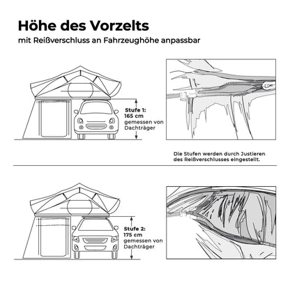 Vorzelt zu Dachzelt BALSA LIGHT