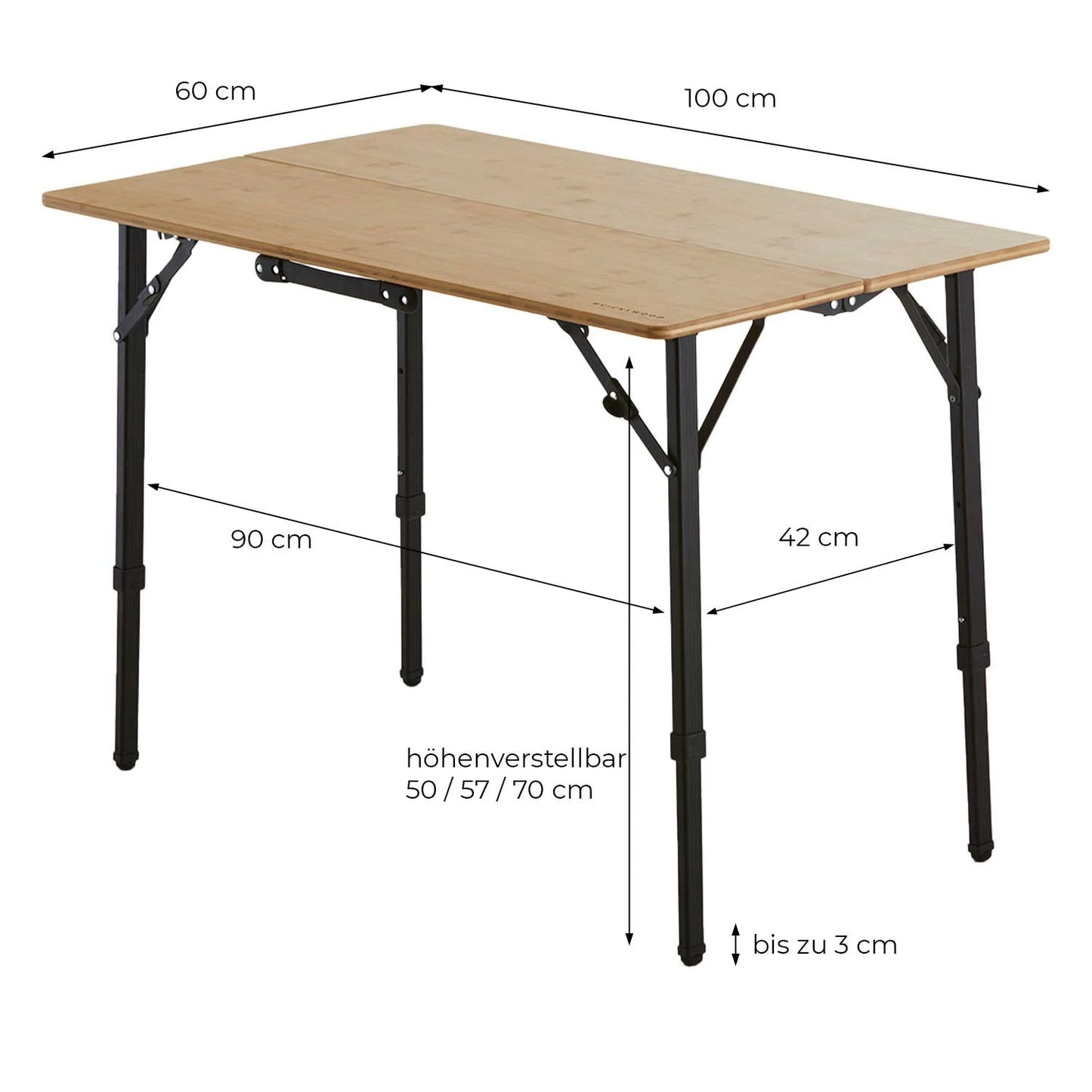 VICKYWOOD faltbar BAMBOO TWO 100 x 60 cm
