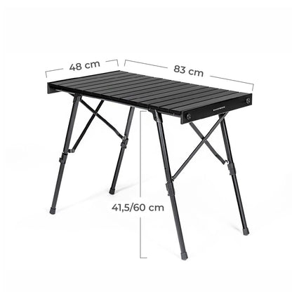 VICKYWOOD Set Campingstuhl und -tisch Alu