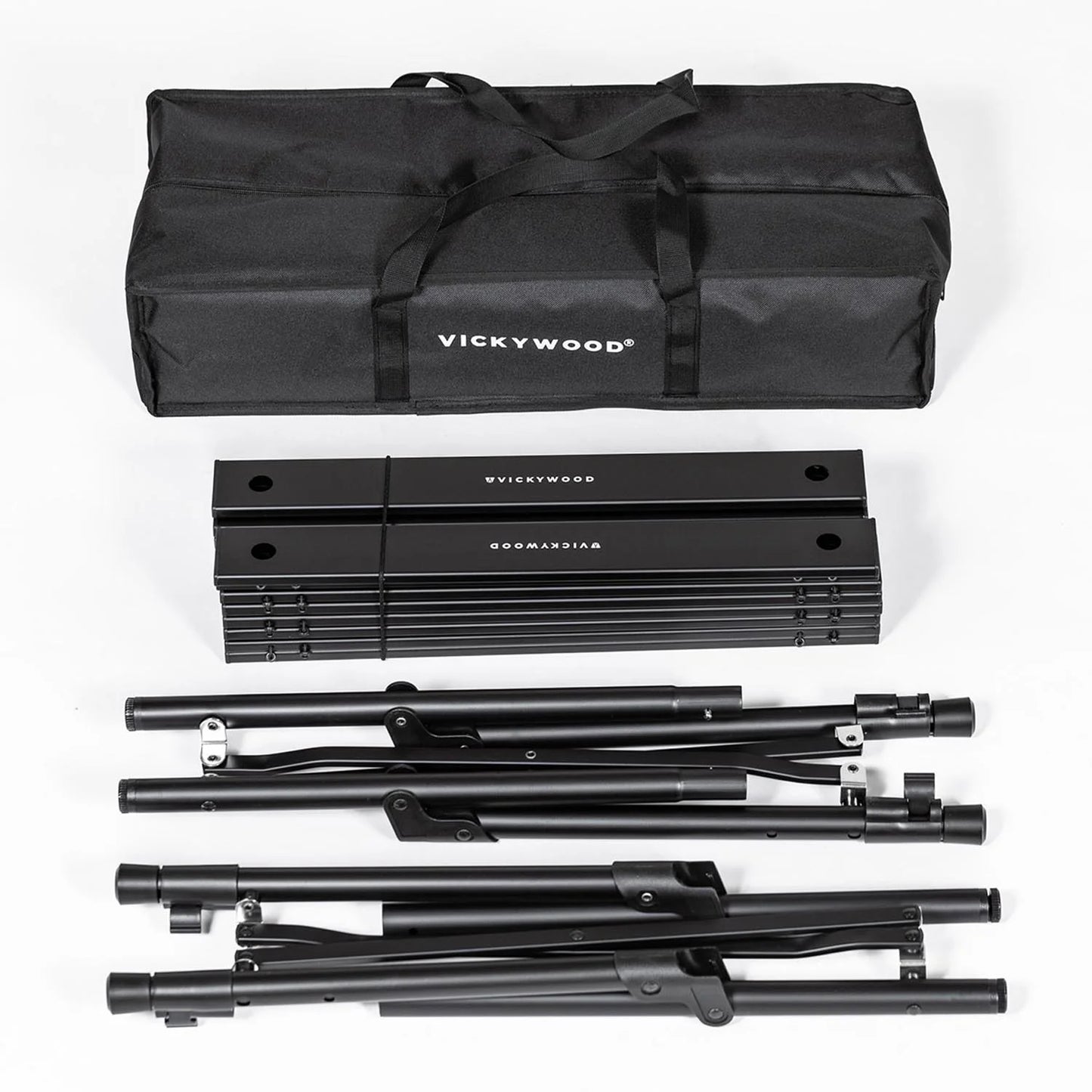 VICKYWOOD Set Campingstuhl und -tisch Alu