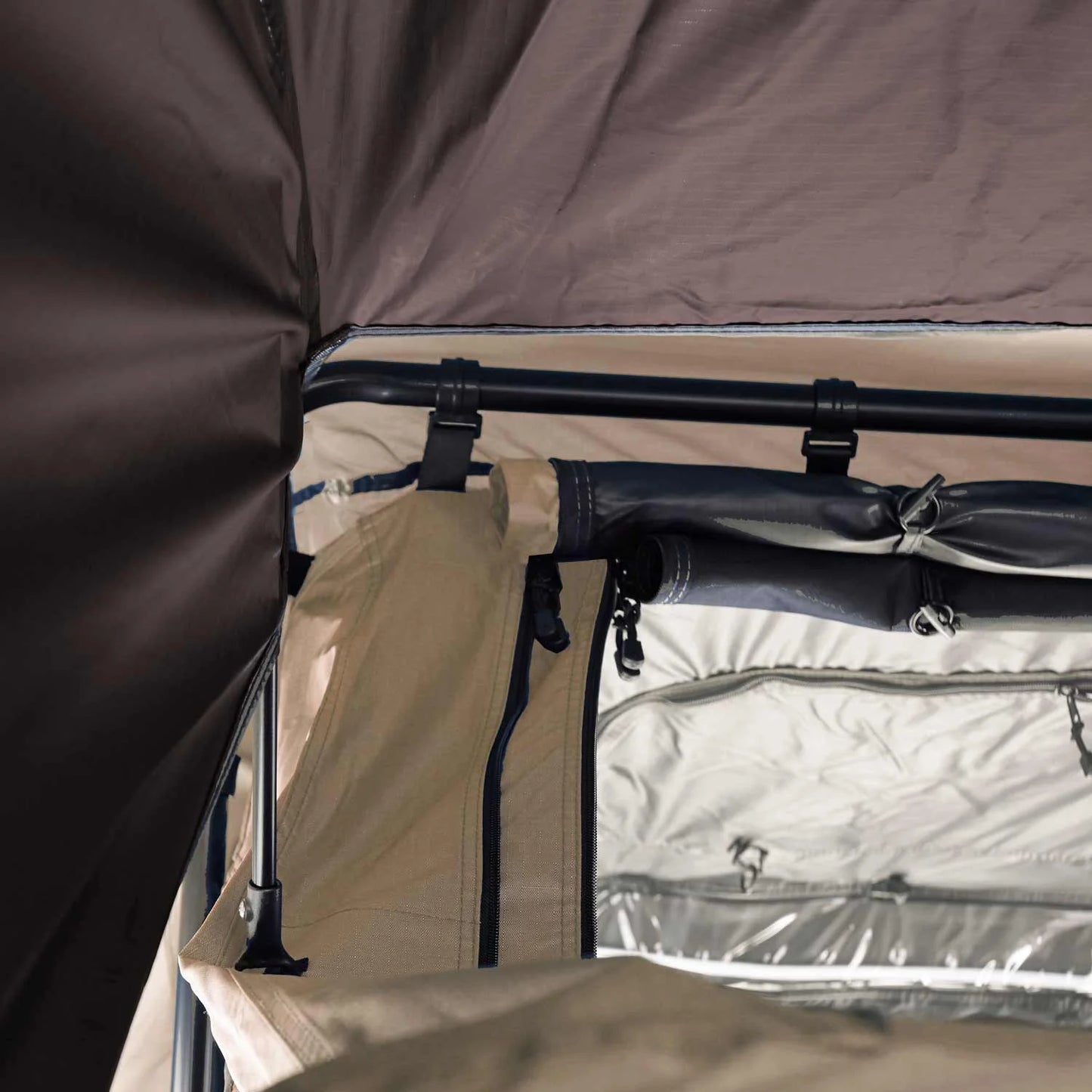 Vickywood Vorzelt zu Dachzelt LITTLE BAMBOO 125 Gen 2.0 coffee