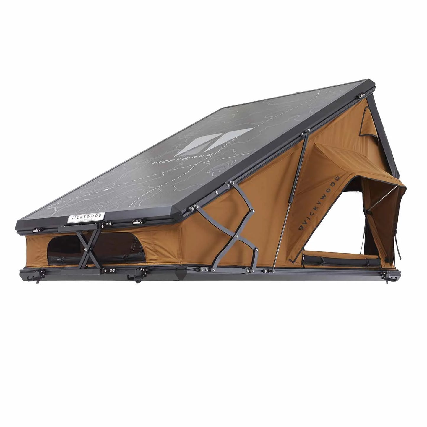 Vickywood Alu-Hartschalen Dachzelt CUMARU UP 145