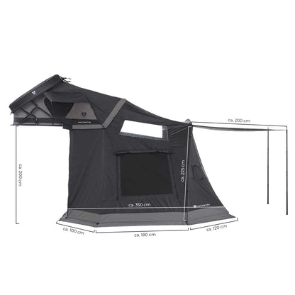 Vickywood MIGHTY OAK LIGHT 165 + Vorzelt grau