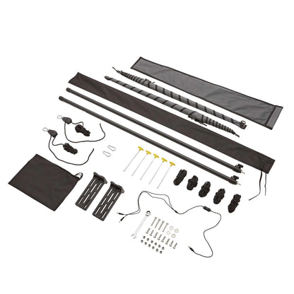 Vickywood - 180° Markise LEAF freitragend grau