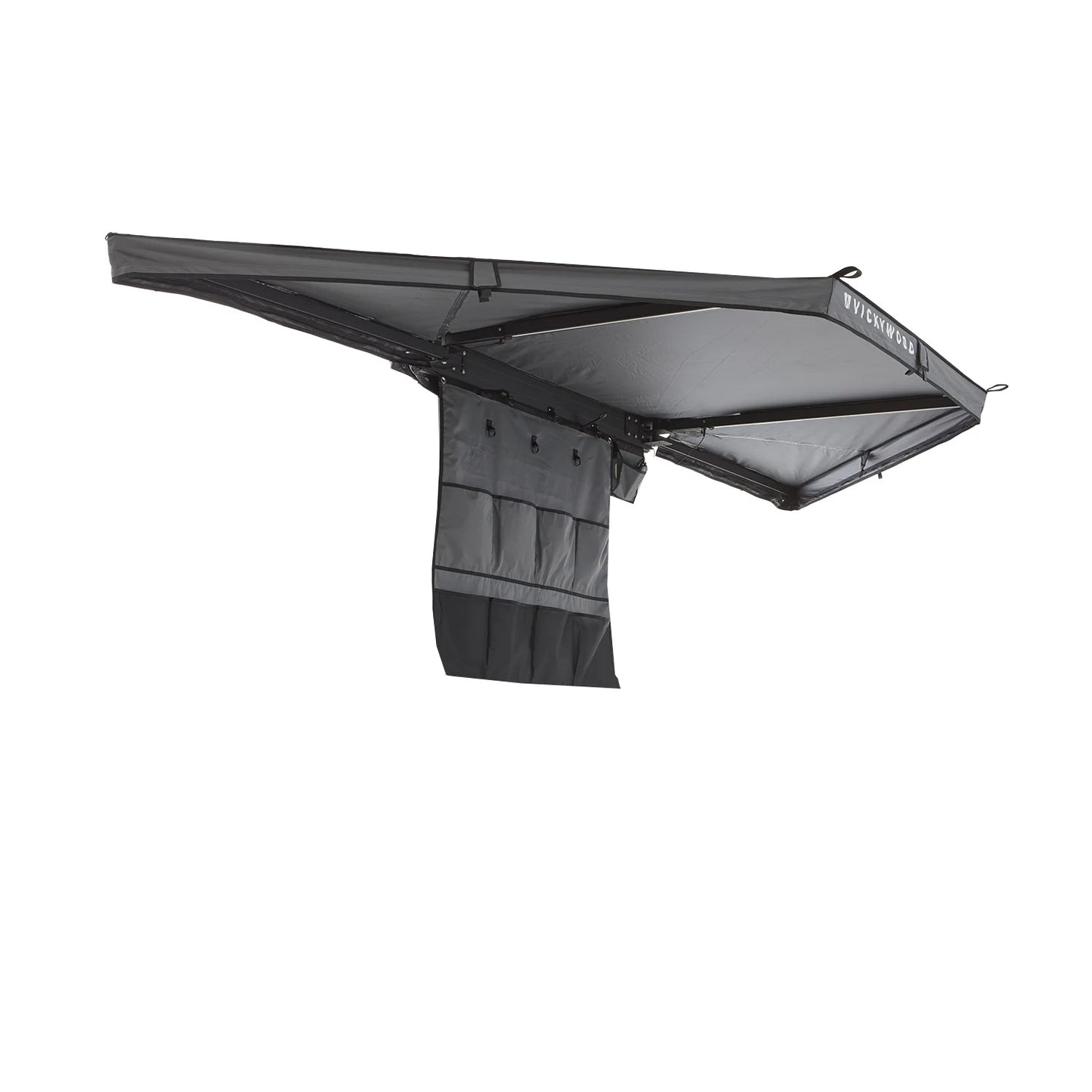 Vickywood - 180° Markise LEAF freitragend grau