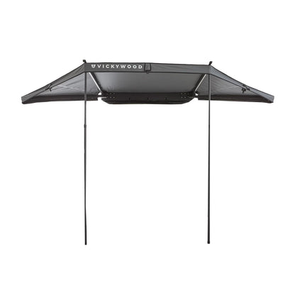 Vickywood - 180° Markise LEAF freitragend grau