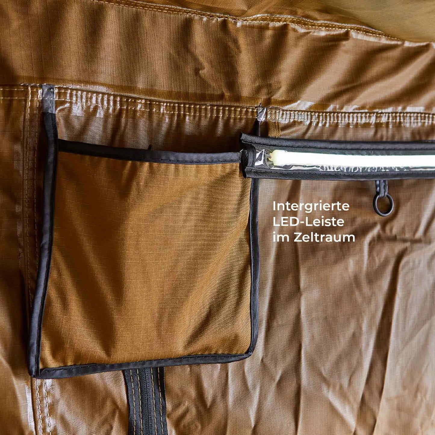 Vickywood - Zeltraum zu Seitenmarkise