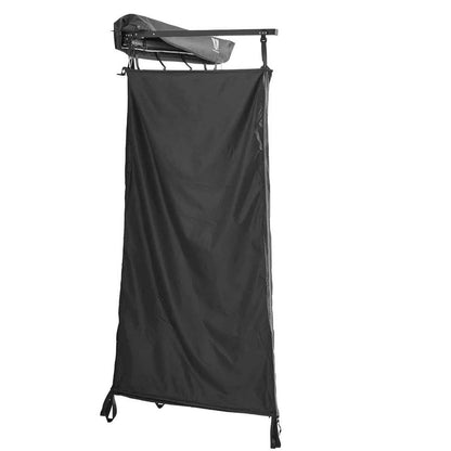 Duschzelt mit Regenhaube 100 cm schwarz